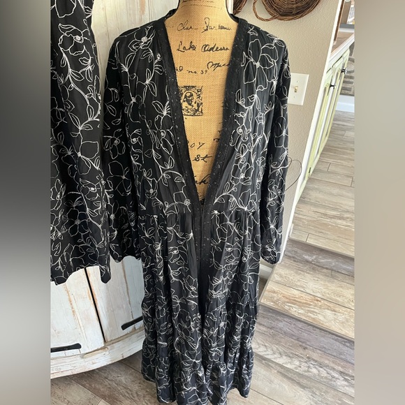 Set- Isaac Mizrahi Live! Regular Bridgehampton Embroidered Gauze matching set - Picture 8 of 15